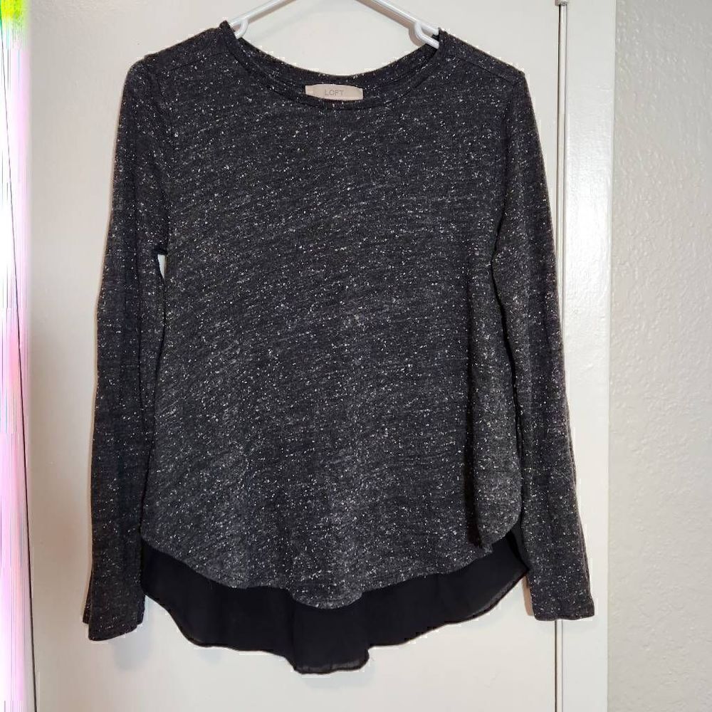 LOFT space dyed long sleeve top